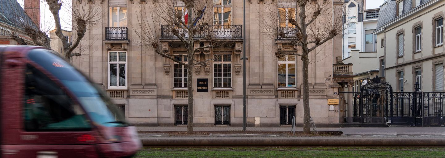 Façade du tribunal administratif de Strasbourg